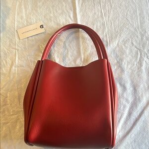 Anthropologie NWT Hollace Tote Mini Edition in Red